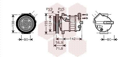 Van Wezel 0100K107 - Compressore, Climatizzatore autozon.pro