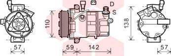 Van Wezel 0100K127 - Compressore, Climatizzatore autozon.pro