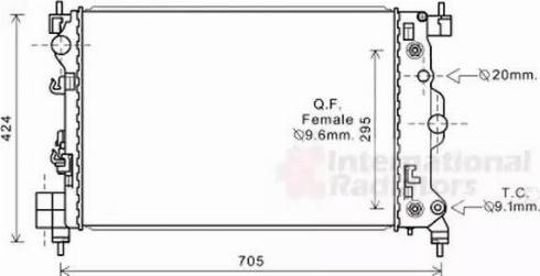 Van Wezel 08002044 - Radiatore, Raffreddamento motore autozon.pro