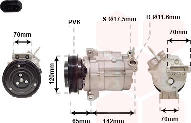 Van Wezel 0800K063 - Compressore, Climatizzatore autozon.pro