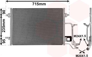 Van Wezel 03005140 - Condensatore, Climatizzatore autozon.pro