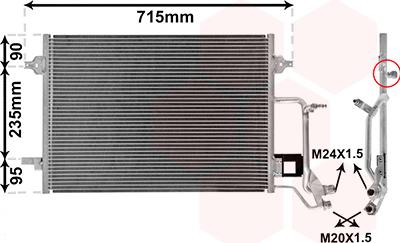 Van Wezel 03005116 - Condensatore, Climatizzatore autozon.pro