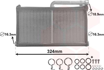 Van Wezel 03006296 - Scambiatore calore, Riscaldamento abitacolo autozon.pro