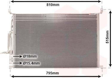 Van Wezel 03005301 - Condensatore, Climatizzatore autozon.pro