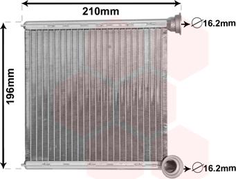 Van Wezel 03006385 - Scambiatore calore, Riscaldamento abitacolo autozon.pro