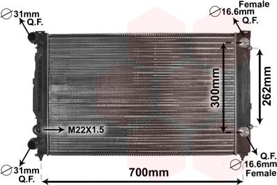 Van Wezel 03002122 - Radiatore, Raffreddamento motore autozon.pro