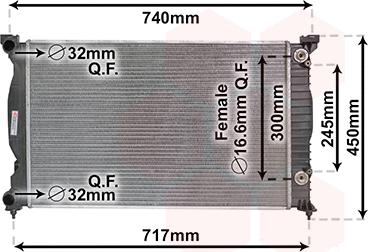 Van Wezel 03002241 - Radiatore, Raffreddamento motore autozon.pro