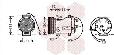 Van Wezel 0300K003 - Compressore, Climatizzatore autozon.pro