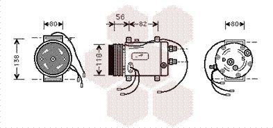 Van Wezel 0300K029 - Compressore, Climatizzatore autozon.pro