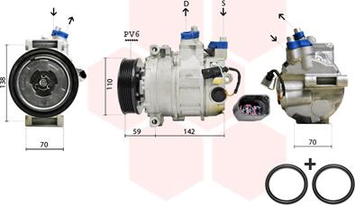 Van Wezel 0300K029 - Compressore, Climatizzatore autozon.pro