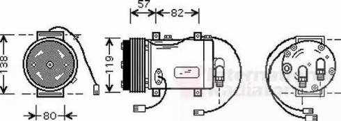 Van Wezel 0300K143 - Compressore, Climatizzatore autozon.pro