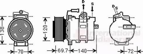 Van Wezel 0300K312 - Compressore, Climatizzatore autozon.pro