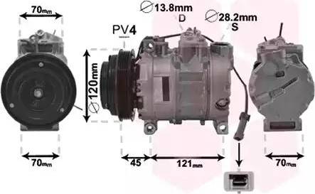 Van Wezel 0300K379 - Compressore, Climatizzatore autozon.pro