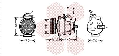 Van Wezel 0300K263 - Compressore, Climatizzatore autozon.pro