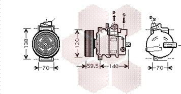 Van Wezel 0300K284 - Compressore, Climatizzatore autozon.pro