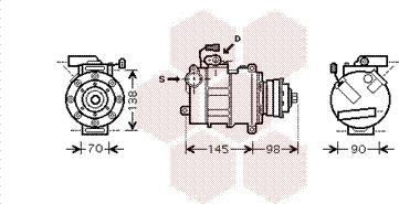 Van Wezel 0300K280 - Compressore, Climatizzatore autozon.pro