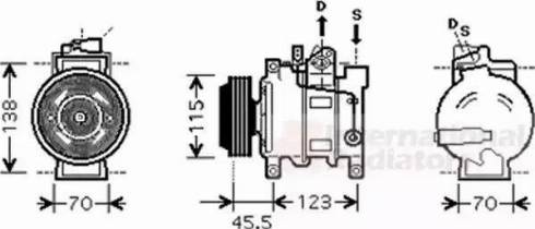 Van Wezel 0300K281 - Compressore, Climatizzatore autozon.pro