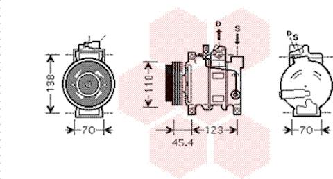 Van Wezel 0300K227 - Compressore, Climatizzatore autozon.pro