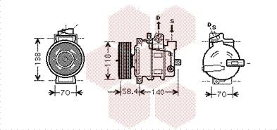 Van Wezel 0300K274 - Compressore, Climatizzatore autozon.pro