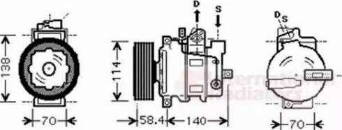 Van Wezel 0300K277 - Compressore, Climatizzatore autozon.pro