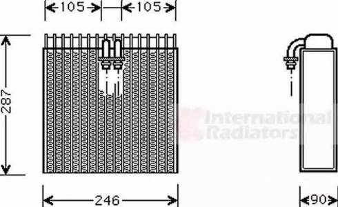 Van Wezel 0300V031 - Evaporatore, Climatizzatore autozon.pro