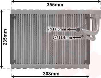 Van Wezel 0300V326 - Evaporatore, Climatizzatore autozon.pro