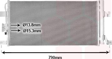 Van Wezel 03015706 - Condensatore, Climatizzatore autozon.pro