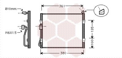 Van Wezel 02005135 - Condensatore, Climatizzatore autozon.pro