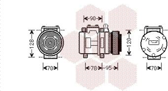 Van Wezel 0200K028 - Compressore, Climatizzatore autozon.pro