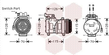 Van Wezel 0200K027 - Compressore, Climatizzatore autozon.pro