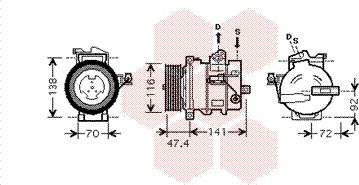 Van Wezel 0200K188 - Compressore, Climatizzatore autozon.pro