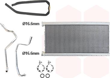 Van Wezel 02016700 - Scambiatore calore, Riscaldamento abitacolo autozon.pro