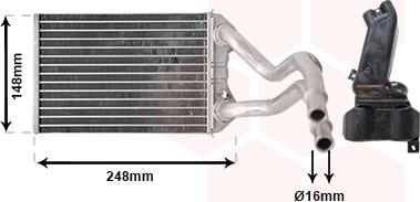 Van Wezel 07006147 - Scambiatore calore, Riscaldamento abitacolo autozon.pro