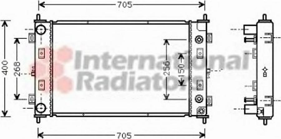 Van Wezel 07002034 - Radiatore, Raffreddamento motore autozon.pro