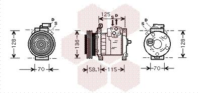 Van Wezel 0700K094 - Compressore, Climatizzatore autozon.pro