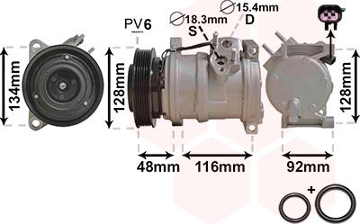 Van Wezel 0700K102 - Compressore, Climatizzatore autozon.pro