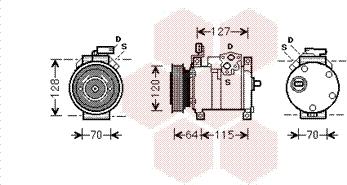 Van Wezel 0700K115 - Compressore, Climatizzatore autozon.pro