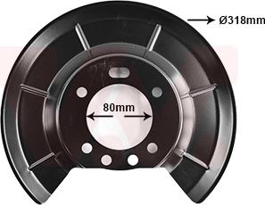 Van Wezel 1945373 - Lamiera paraspruzzi, Disco freno autozon.pro
