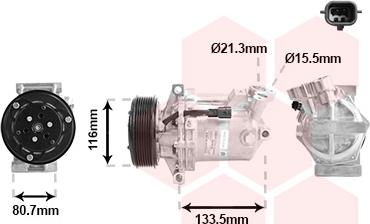 Van Wezel 1501K700 - Compressore, Climatizzatore autozon.pro