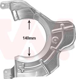 Van Wezel 1651372 - Lamiera paraspruzzi, Disco freno autozon.pro