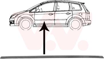 Van Wezel 1863423 - Modanatura decorativa / protettiva, Portiera autozon.pro