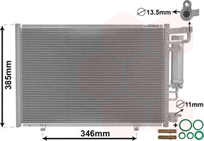 Van Wezel 18005490 - Condensatore, Climatizzatore autozon.pro