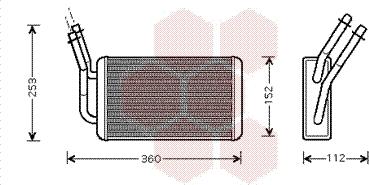 Van Wezel 18006316 - Scambiatore calore, Riscaldamento abitacolo autozon.pro