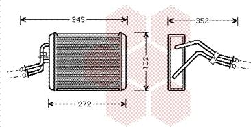 Van Wezel 18006317 - Scambiatore calore, Riscaldamento abitacolo autozon.pro