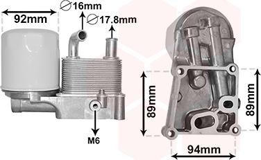 Van Wezel 18003598 - Radiatore olio, Olio motore autozon.pro