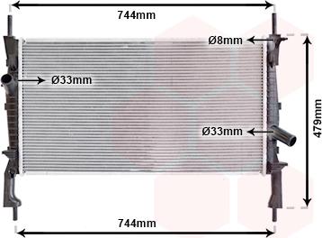 Van Wezel 18002404 - Radiatore, Raffreddamento motore autozon.pro