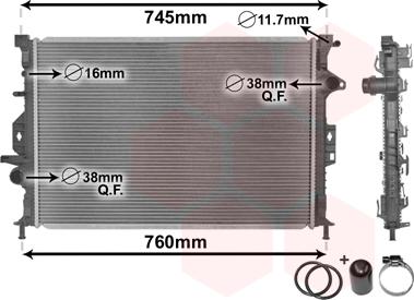 Van Wezel 18002425 - Radiatore, Raffreddamento motore autozon.pro