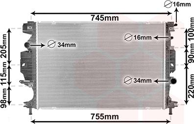 Van Wezel 18002642 - Radiatore, Raffreddamento motore autozon.pro