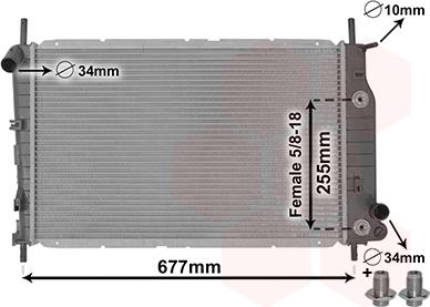 Van Wezel 18002197 - Radiatore, Raffreddamento motore autozon.pro