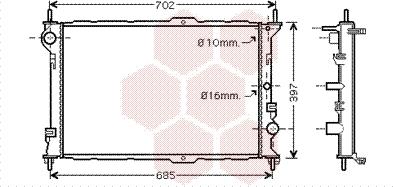 Van Wezel 18002381 - Radiatore, Raffreddamento motore autozon.pro